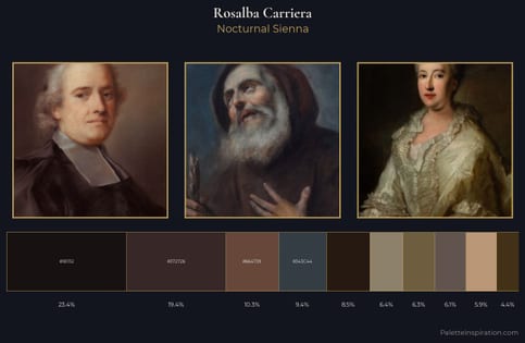 Rosalba Carriera Palette 9 - Nocturnal Sienna