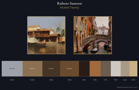 Rubens Santoro Palette 4 - Muted Tawny