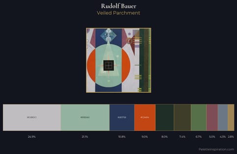 Rudolf Bauer Palette 4 - Veiled Parchment