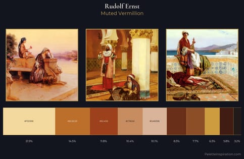 Rudolf Ernst Palette 4 - Muted Vermillion