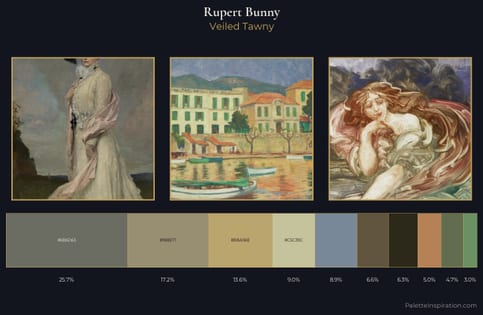 Rupert Bunny Palette 5 - Veiled Tawny