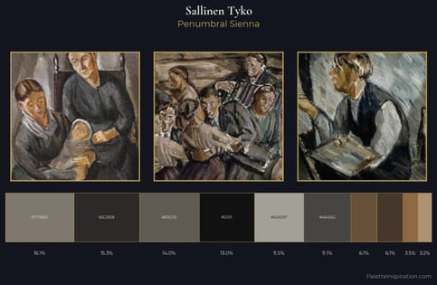 Sallinen Tyko Palette 5 - Penumbral Sienna