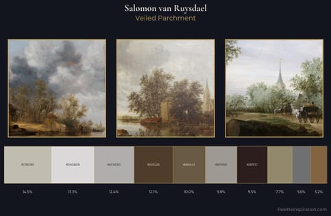 Salomon van Ruysdael Palette 3