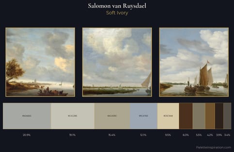 Salomon van Ruysdael Palette 5