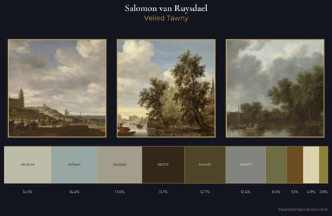 Salomon van Ruysdael Palette 6