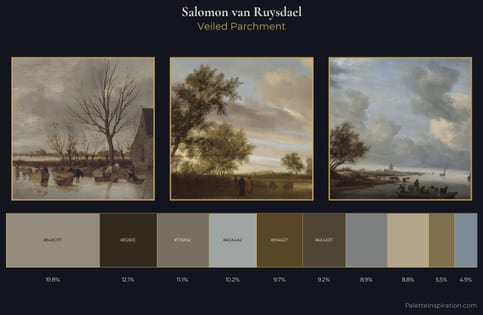 Salomon van Ruysdael Palette 11