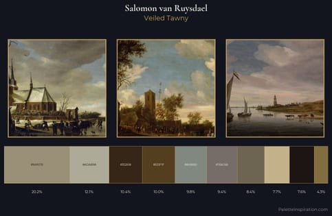 Salomon van Ruysdael Palette 13
