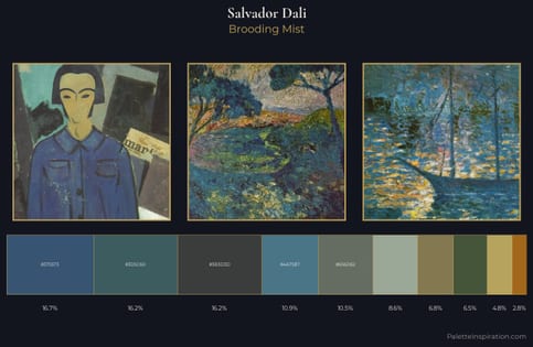 Salvador Dali Palette 10 - Brooding Mist