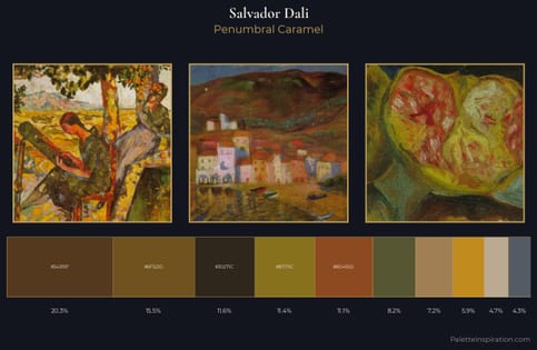 Salvador Dali Palette 12 - Penumbral Caramel