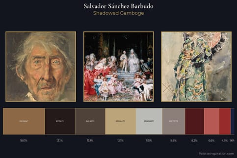 Salvador Sánchez Barbudo Master Palette - Shadowed Gamboge