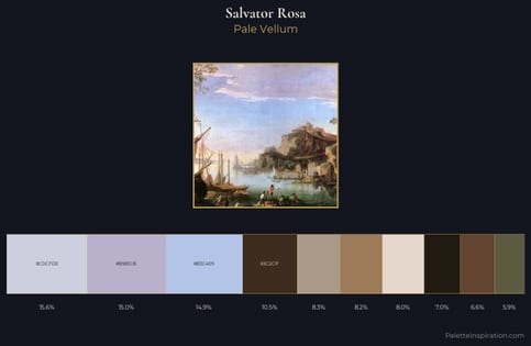 Salvator Rosa Palette 1 - Pale Vellum