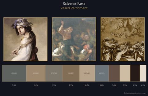 Salvator Rosa Palette 3 - Veiled Parchment