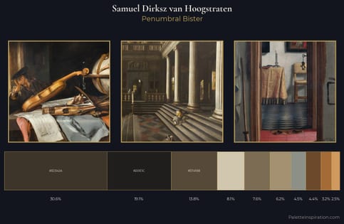 Samuel Dirksz van Hoogstraten Palette 3 - Penumbral Bister