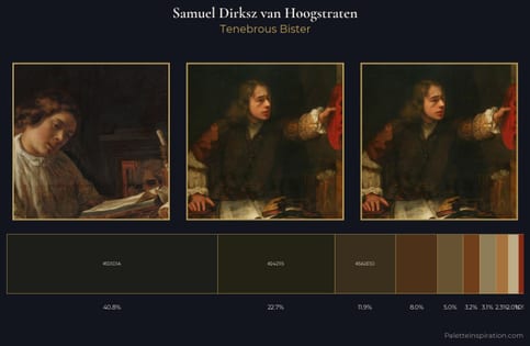 Samuel Dirksz van Hoogstraten Palette 7 - Tenebrous Bister