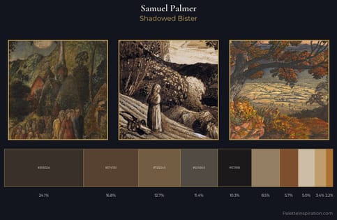 Samuel Palmer Palette 4 - Shadowed Bister