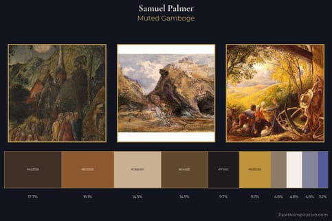 Samuel Palmer Master Palette - Muted Gamboge