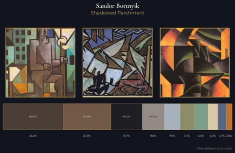 Sandor Bortnyik Palette 2 - Shadowed Parchment