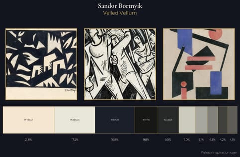 Sandor Bortnyik Palette 4 - Veiled Vellum