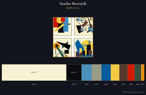 Sandor Bortnyik Palette 5 - Soft Ecru