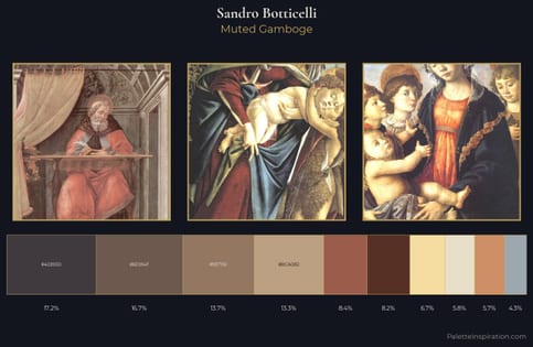 Sandro Botticelli Palette 2 - Muted Gamboge