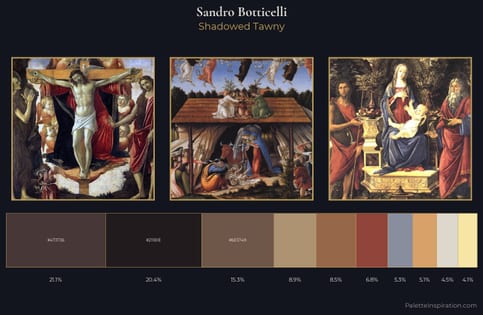 Sandro Botticelli Palette 4 - Shadowed Tawny