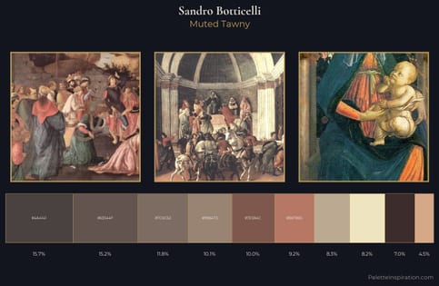 Sandro Botticelli Palette 7 - Muted Tawny