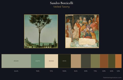 Sandro Botticelli Palette 8 - Veiled Tawny