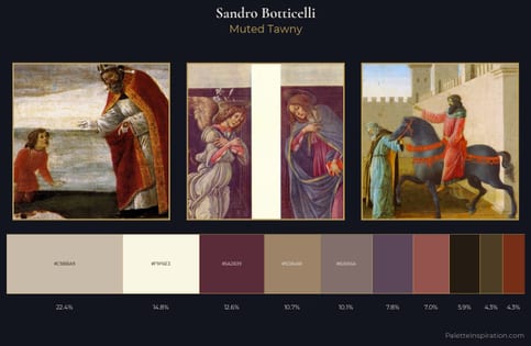 Sandro Botticelli Palette 10 - Muted Tawny