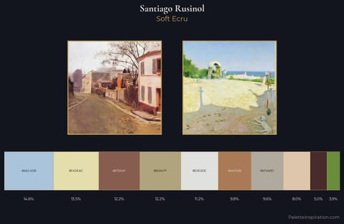 Santiago Rusinol Palette 1 - Soft Ecru