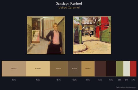 Santiago Rusinol Palette 3 - Veiled Caramel