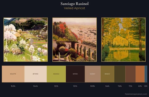 Santiago Rusinol Palette 4 - Veiled Apricot