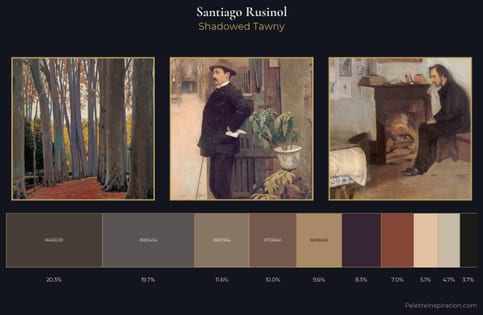 Santiago Rusinol Palette 6 - Shadowed Tawny