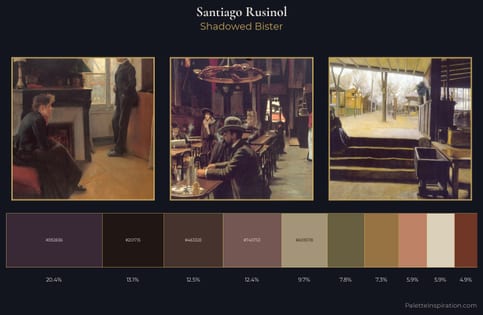 Santiago Rusinol Palette 7 - Shadowed Bister