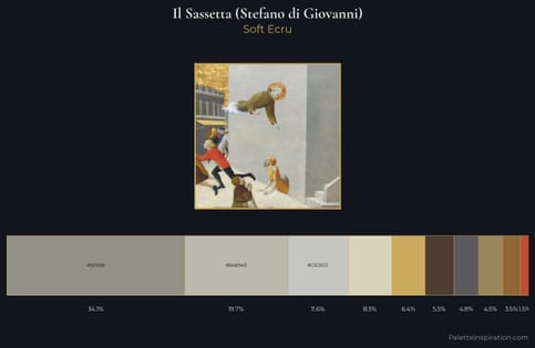 Il Sassetta (Stefano di Giovanni) Palette 1 - Soft Ecru