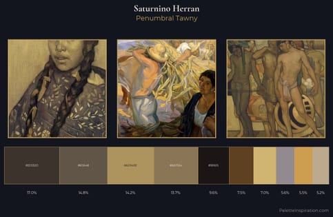 Saturnino Herran Palette 3 - Penumbral Tawny