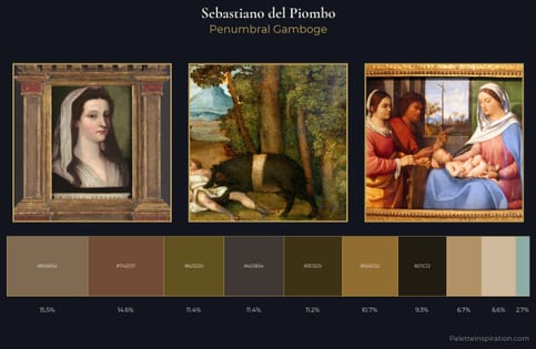 Sebastiano del Piombo Palette 4