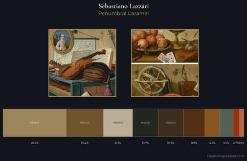 Sebastiano Lazzari Palette 2 - Penumbral Caramel