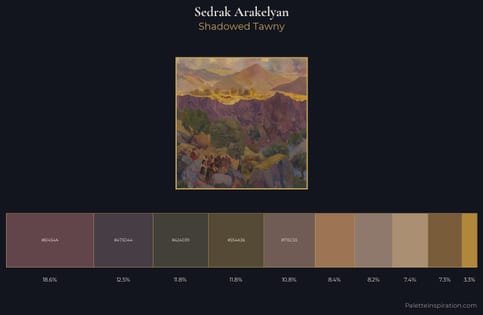 Sedrak Arakelyan Palette 2 - Shadowed Tawny
