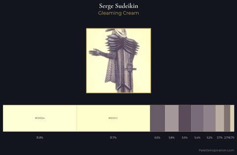 Serge Sudeikin Palette 1 - Gleaming Cream