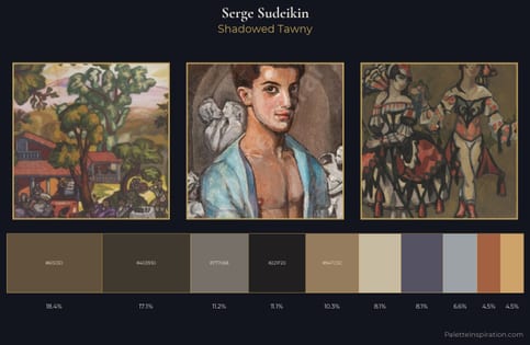 Serge Sudeikin Palette 7 - Shadowed Tawny
