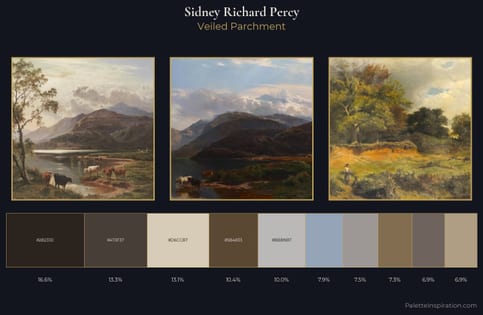 Sidney Richard Percy Palette 4 - Veiled Parchment