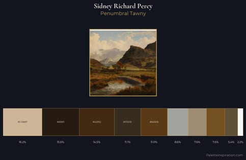 Sidney Richard Percy Palette 5 - Penumbral Tawny