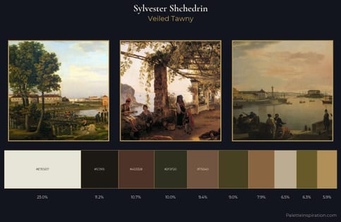 Sylvester Shchedrin Palette 6 - Veiled Tawny