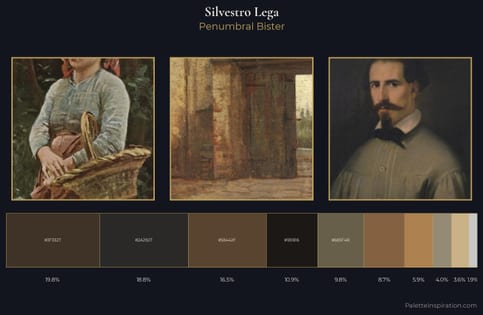 Silvestro Lega Palette 9 - Penumbral Bister