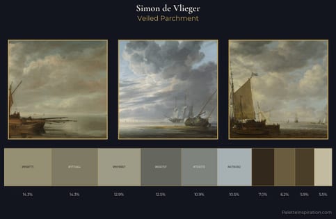 Simon de Vlieger Palette 6 - Veiled Parchment