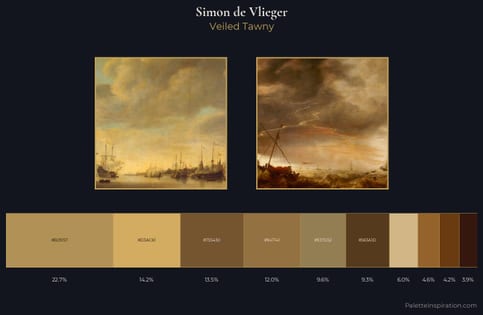 Simon de Vlieger Palette 7 - Veiled Tawny