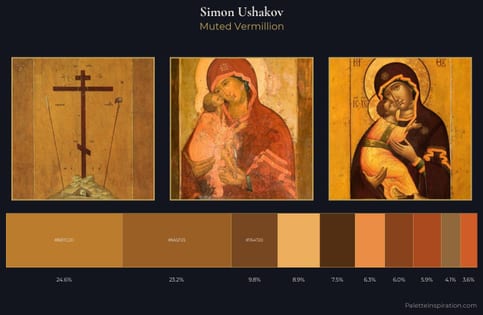 Simon Ushakov Palette 4 - Muted Vermillion
