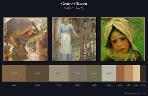 George Clausen Palette 3 - Veiled Tawny