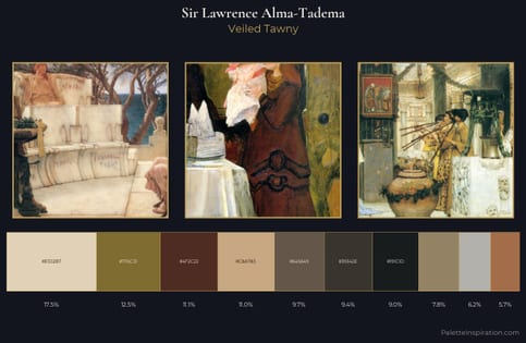 Sir Lawrence Alma-Tadema Palette 9
