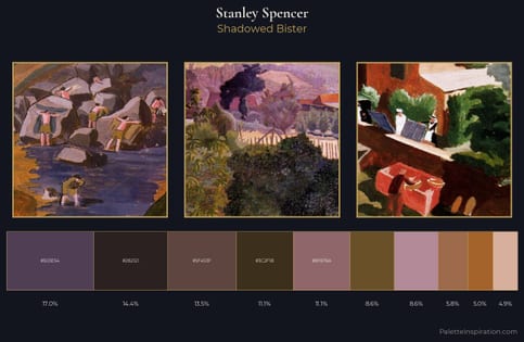 Stanley Spencer Palette 5 - Shadowed Bister